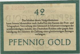 MG508.15 RPM München 42 Pfennig 1923 Gold (1/1-) 