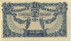 Belgien / Belgium P.092 1 Franc 14.4.1920 (1/1-) 