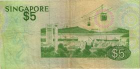 Singapur / Singapore P.10 5 Dollars (1976) (3) 