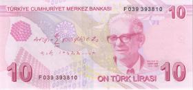 Türkei / Turkey P.223f 10 Lira 2009 (2022) (1) 