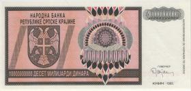 Kroatien Serb. Krajina / Croatia P.R19s 10 Mrd. Dinara 1993 (1) A 0000000 