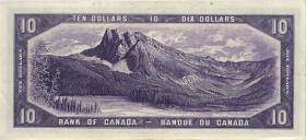 Canada P.069b 10 Dollars 1954 (3+) 
