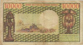 Kamerun / Cameroun P.18b 10.000 Francs o.D. (3-) 