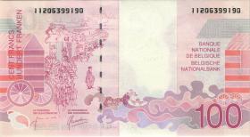 Belgien / Belgium P.147 100 Francs (1995-2001) (1) U.2 