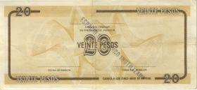 Kuba / Cuba P.FX36 20 Pesos Exchange Certificate (3) 