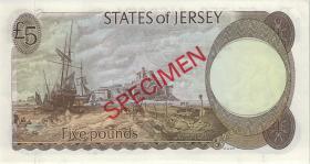 Jersey P.12bs 5 Pounds (1976-88) Specimen (1) 