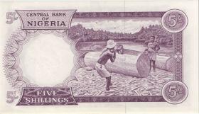 Nigeria P.06 5 Shillings (1967) (2+) 