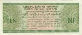 Myanmar P.FX3 10 Dollars (1993) (1/1-) 
