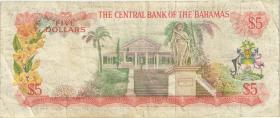 Bahamas P.37a 5 Dollars 1974 (3) 