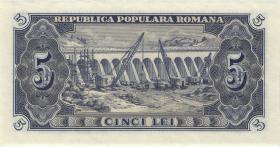 Rumänien / Romania P.083b 5 Lei 1952 (1) 
