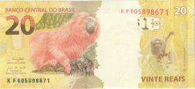 Brasilien / Brazil P.255e 20 Reais 2010 (2023) (1) 