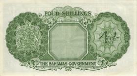 Bahamas P.13d 4 Shillings (1953) (3+) 