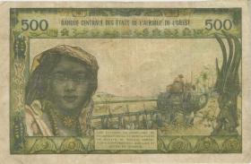 West-Afr.Staaten/West African States P.702Kh 500 Francs (1959-1965) (4) 