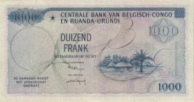 Belgisch-Kongo / Belgian Congo P.35 1000 Francs 15.9.1958 (3) 