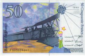 Frankreich / France P.157b 50 Francs 1993 (1) 