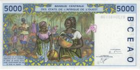 West-Afr.Staaten/West African States P.213Bk 5000 Francs 2001 (1) 