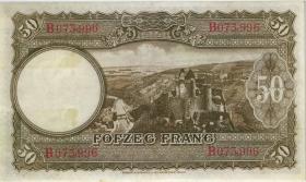 Luxemburg / Luxembourg P.46 50 Francs (1944) (2+) 