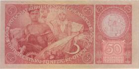 Tschechoslowakei / Czechoslovakia P.022s 50 Kronen 1929 Aa Specimen (1) 