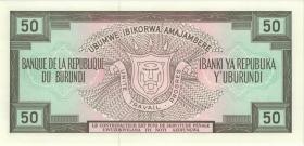 Burundi P.28c 50 Francs 1991 (1) 