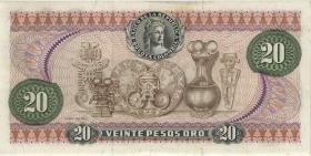 Kolumbien / Colombia P.409a 20 Peso Oro 12.10.1966 (1) 