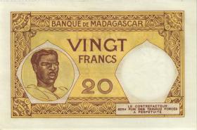Madagaskar P.37 20 Francs (ca. 1937 - 1947) (1) 