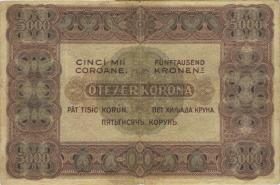 Ungarn / Hungary P.067 5000 Kronen 1920 (3-) 