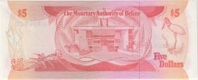 Belize P.39a 5 Dollars 1980 (1/1-) 