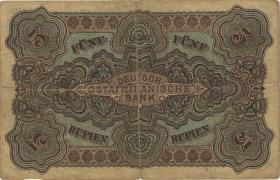 R.900: Deutsch-Ostafrika 5 Rupien 1905 No.33796 (3-) 