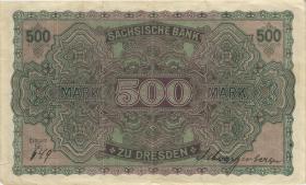 R-SAX 10a: 500 Mark 1922 (4) 