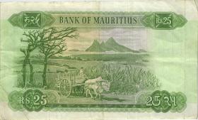 Mauritius P.32b 25 Rupien 1967 (3) 