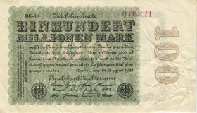 Propagandanote " Maria Reichsmark " auf 100 Million 1923 (3) 