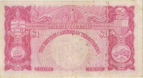British Caribbean Territories P.07c 1 Dollar 1958 (3) 