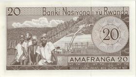 Ruanda / Rwanda P.06a 20 Francs 1969 (1) 