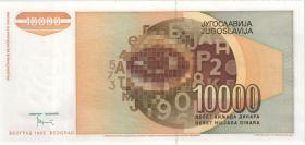 Jugoslawien / Yugoslavia P.116a 10.000 Dinara 1992 (1) 
