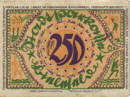 Bielefeld 250 Millionen Mark 1923 (2) Perforiert 