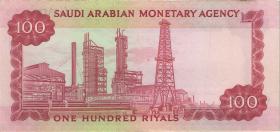 Saudi-Arabien / Saudi Arabia P.15a 100 Riyals (1966) (3+) 