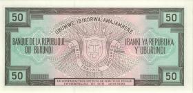 Burundi P.28c 50 Francs 1988 (1) 