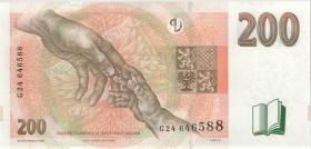 Tschechien / Czech Republic P.19e 200 Kronen 1998 G (1) 
