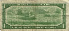 Canada P.066a 1 Dollar 1954 Devils Face (3) 