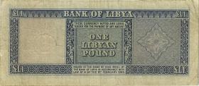 Libyen / Libya P.30 1 Libyan Pound L. 1963 (3-) 