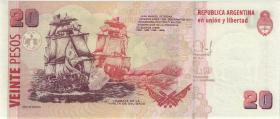 Argentinien / Argentina P.355a 20 Pesos (2003-2011) U.5 (1) 