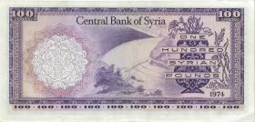 Syrien / Syria P.098d 100 Pounds 1974 (2) 