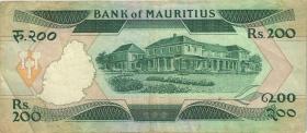 Mauritius P.39a 200 Rupien (1985) (3) 
