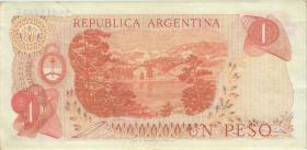 Argentinien / Argentina P.293 1 Pesos (1974) (3/2) U.1 