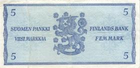 Finnland / Finland P.099r 5 Markkaa 1963 * replacement (3) 