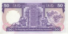 Hongkong P.193a 50 Dollars 1987 (1) 