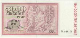 Chile P.155f 5000 Escudos 2007 (1) 