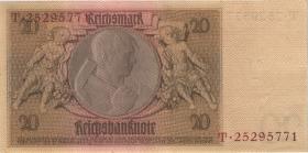 R.174F: 20 Reichsmark 1929 braune Kennnummer (1) 