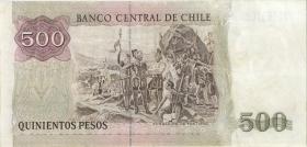 Chile P.153e 500 Pesos 2000 (3+) 