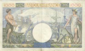 Frankreich / France P.096a 1.000 Francs 1940 (3+) 